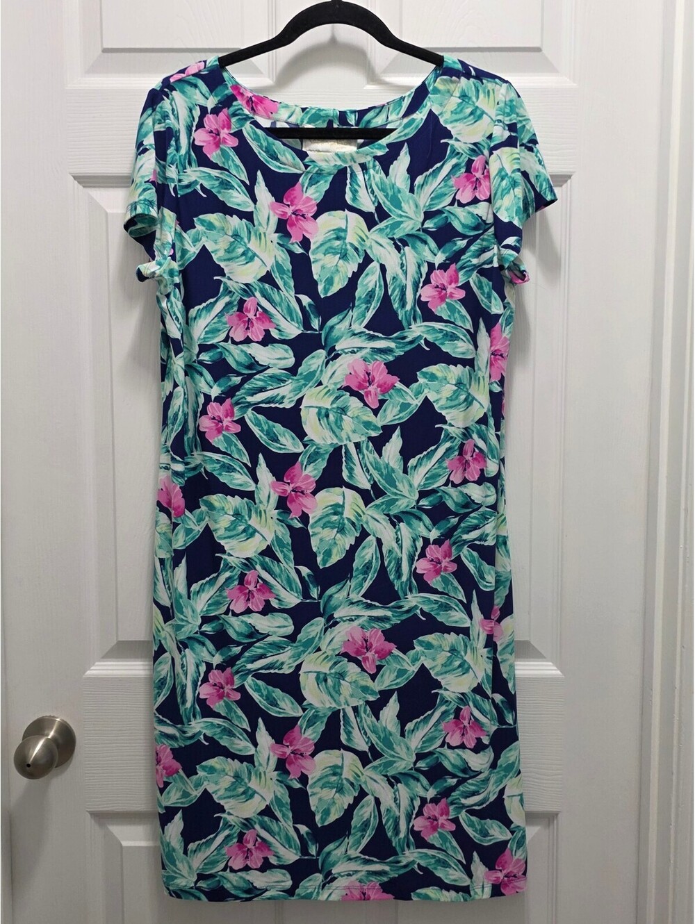 NWOT Pappagallo Large Floral Tropical Print Dress
